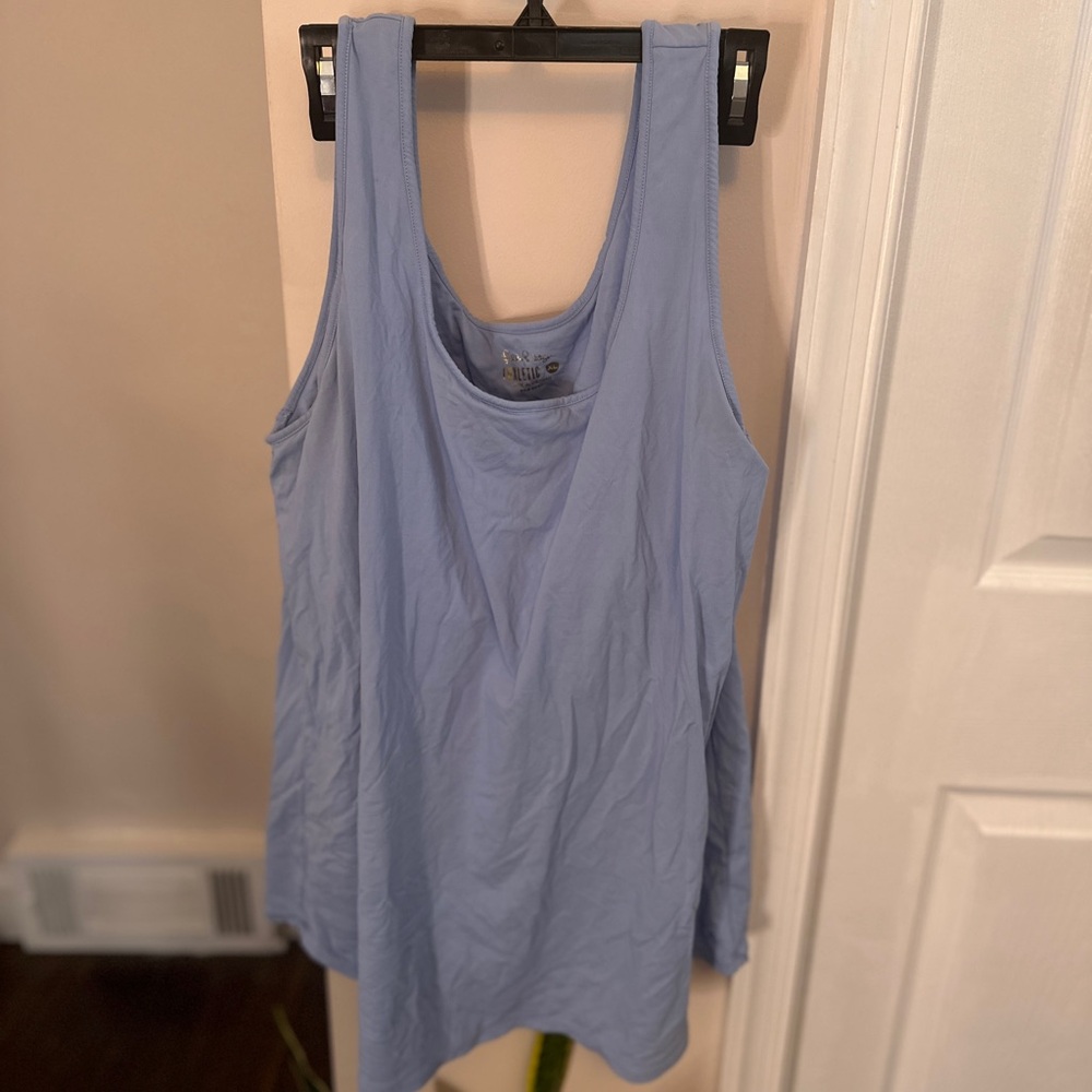 Lilly Pulitzer Sunray Bra Tank UPF 50+ Hydrangea Blue XL